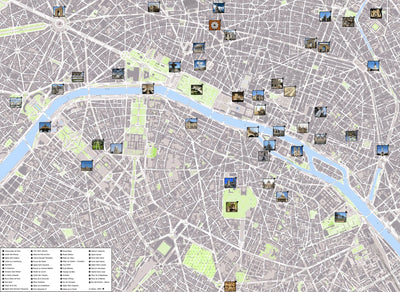 Paris Picture Map