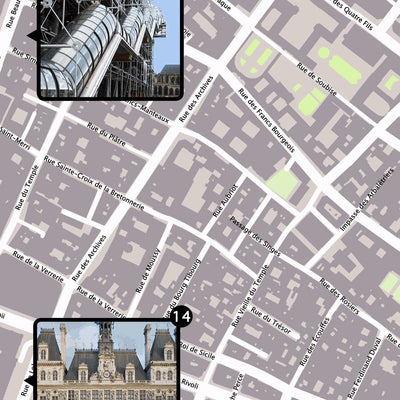 Paris Picture Map