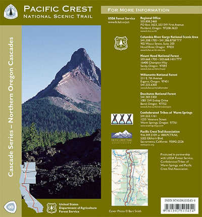 Pacific Crest National Scenic Trail - Map 8 - Northern Oregon Bundle