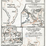 Adelsberg (Postojna, Postumia) Royal Grottoes. Divaca and the Škocjan Caves area map, 1910