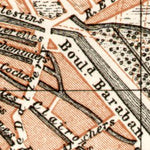 Amiens city map, 1909