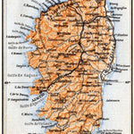 Corsica map, 1900
