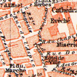 Nîmes city map, 1913 (1:16,000 scale)