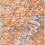 Chamonix and Sixt Valleys map, 1900