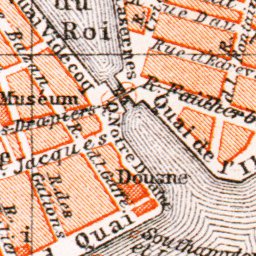 Le Havre city map, 1910