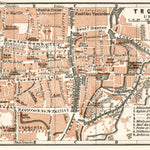 Troyes city map, 1909