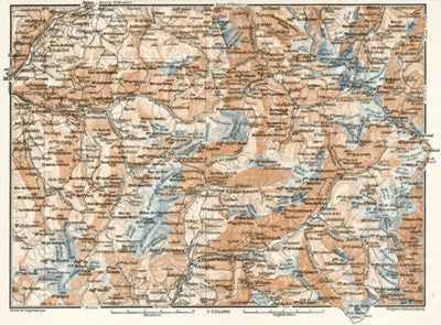 Tarentaise and Maurienne map, 1902