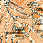 Avignon city map, 1913 (1:10,000)