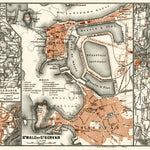 Dinan centre town plan, 1913