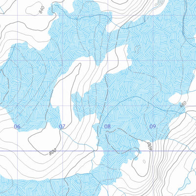 Dammed Lake (027B08 CanTopo)
