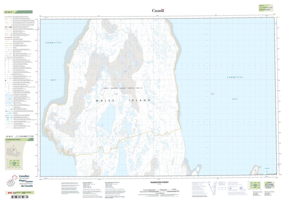 Hamilton Point Up Hamilton Point (047B03 CanTopo) Map by Natural Resources Canada ...