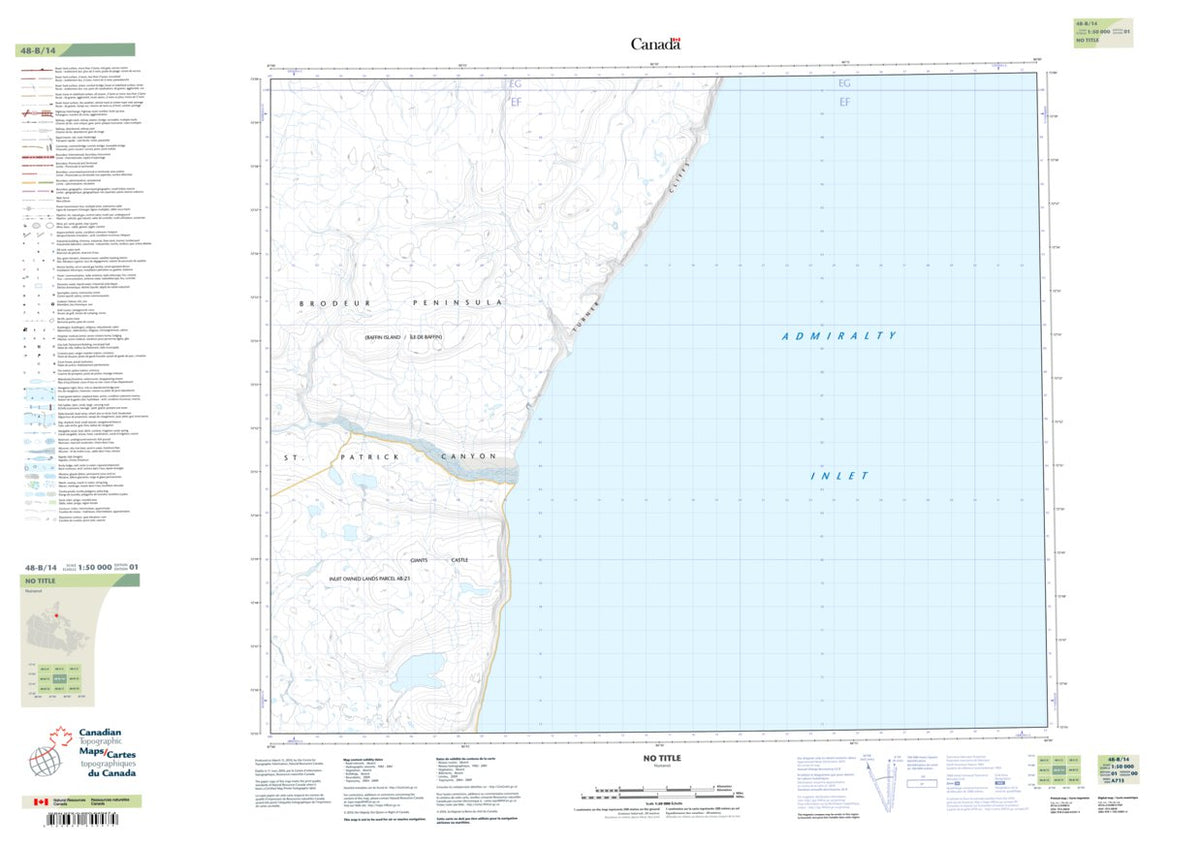 Giants Castle (048B14 CanTopo) Map by Natural Resources Canada | Avenza ...