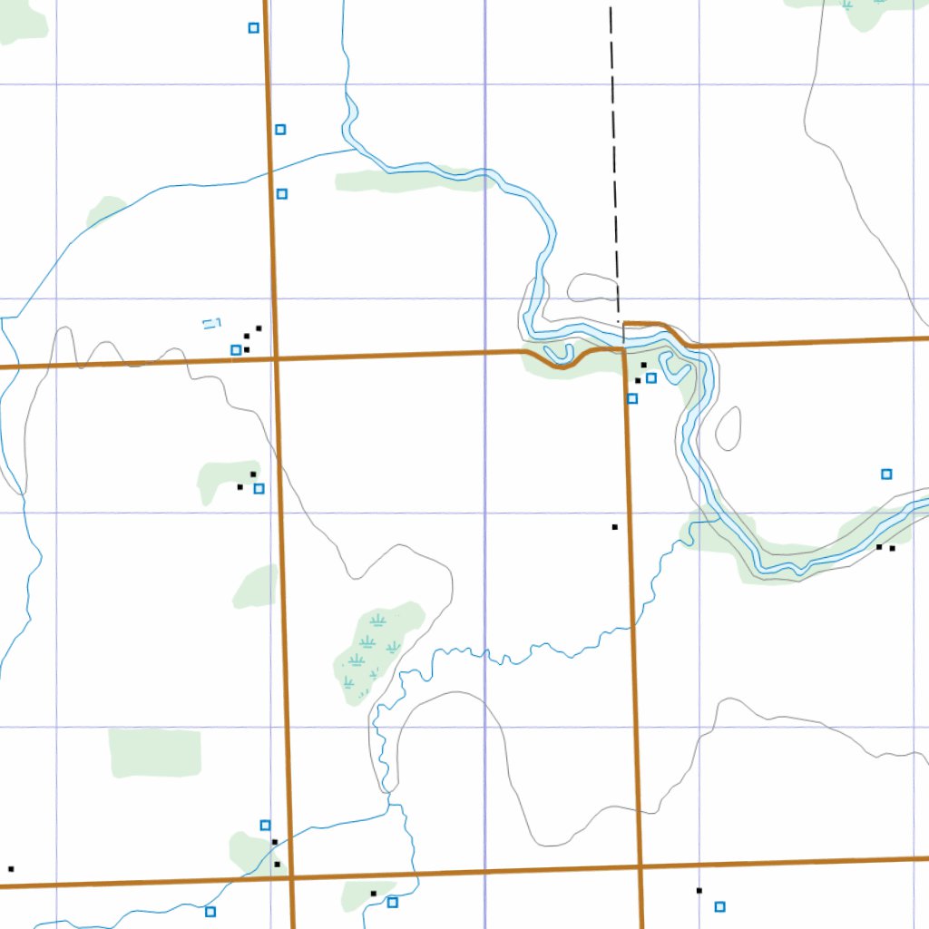 Weekes, SK (063D10 CanTopo) Map by Natural Resources Canada Avenza Maps
