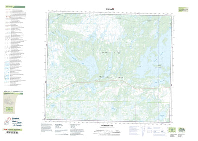 Iskwasum Lake, MB (063K10 CanTopo)