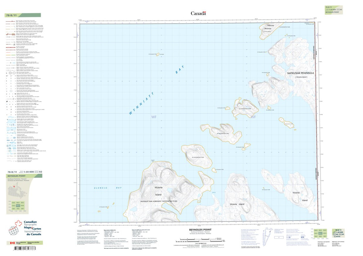 Reynolds Point, NT (078B11 CanTopo) Map by Natural Resources Canada ...