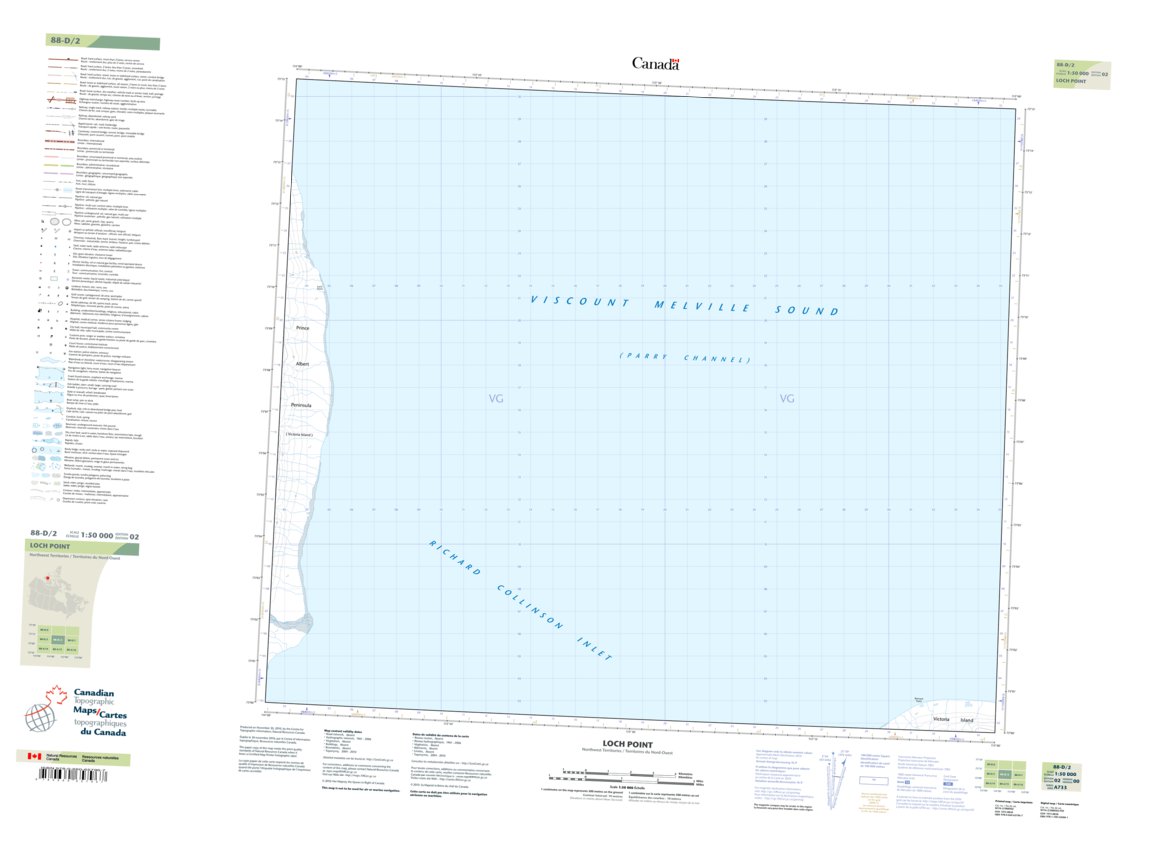 Loch Point, NT (088D02 CanTopo) Map by Natural Resources Canada ...