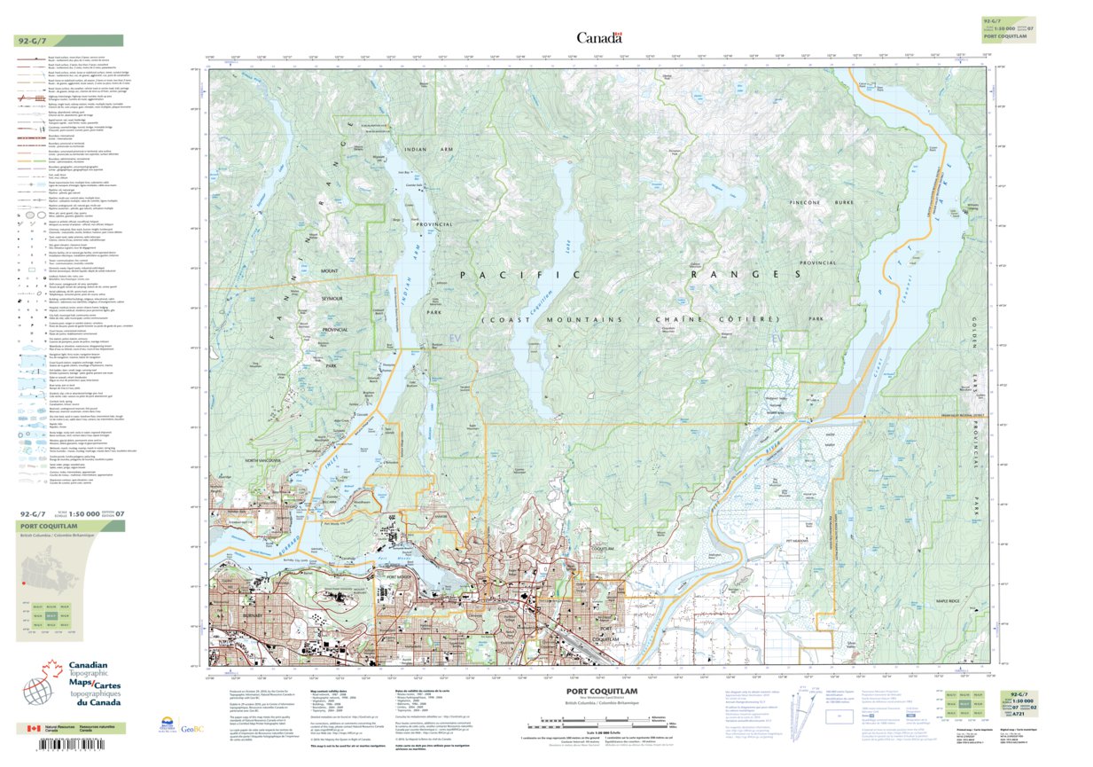 Port Coquitlam (092G07 Toporama) Map by Natural Resources Canada