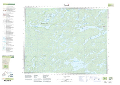 Medicine Stone Lake, ON (052L16 CanTopo)