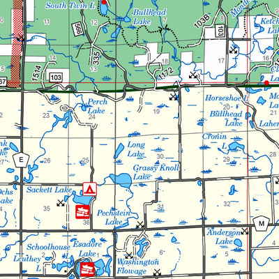 Chequamegon-Nicolet National Forest Visitor Map Medford/Park Falls RD South 2013