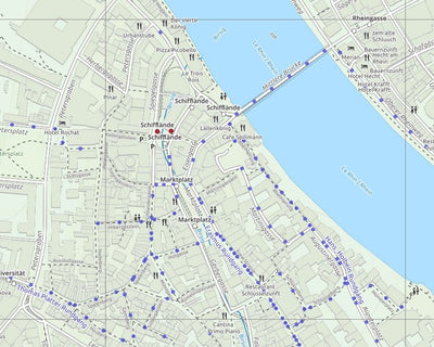 Basel Tourist Street Map