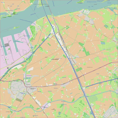OSM Graphic Vector Map Level 11 (1050-679)