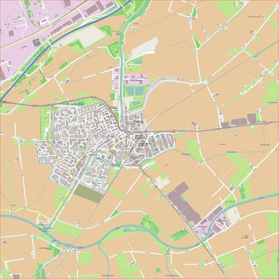 OSM Graphic Vector Map Level 12 (2100-1359)