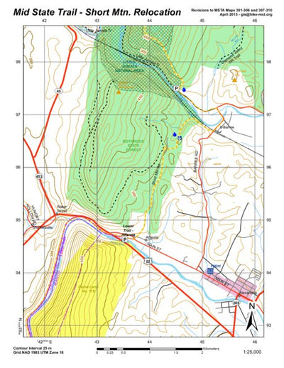 Mid State Trail Short Mountain