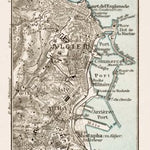 Algiers (al-Jazā’er). Map of the nearer environs of Algiers, 1913