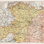 Map of the western part of Austria-Hungary, 1903