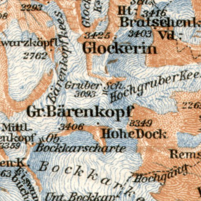 Glockner Mountains, 1906