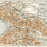 Map of the Caucasus Region, 1914