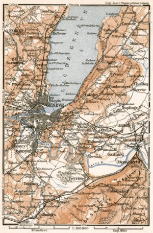 Geneva (Genf, Genève) and environs, 1902