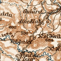 Oran-Tlemcen vicinities' map, 1913
