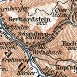Königssee and environs, Salzach River and Salzach Valley Area, 1910