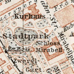 Salzburg town plan, 1906