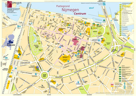 Nijmegen Centrum stadsplattegrond NL