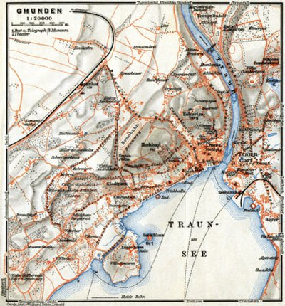 Gmunden town plan, 1911