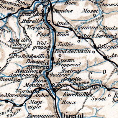 The Ardennes. General map, 1908