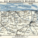 Belgian Coast map, 1908
