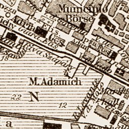 Fiume (Rijeka) town plan, 1903