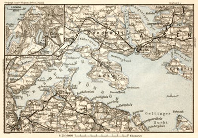 Flensburg environs map, 1911 (Denmark)