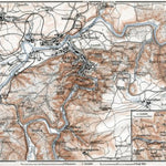 Karlsbad (Karlový Vary) and environs map, 1910 (second version)