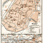 Mons environs map, 1909