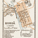 Borgå (Porvoo) town plan, 1929