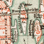 Prague (Prag, Praha) and environs map, 1903