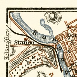Borgå (Porvoo) town plan, 1914