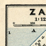 Zadar (Zara) town plan, 1929