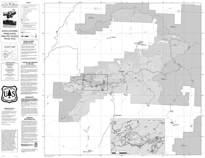 Grand Mesa NF - Over Snow Use Map - MVUM Preview 1