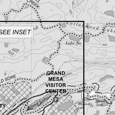 Grand Mesa NF - Over Snow Use Map - MVUM Preview 2