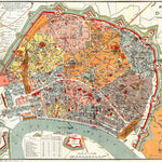 Antwerp (Antwerpen, Anvers) town plan, 1898